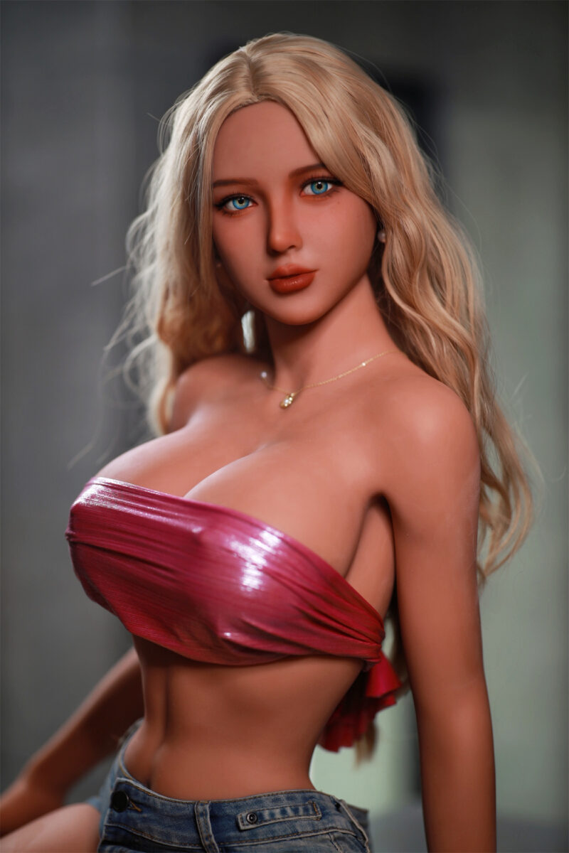 Bambola sessuale realistica (Realdoll) La bambola sessuale bionda Aimee con seni grandi e coppa D 71