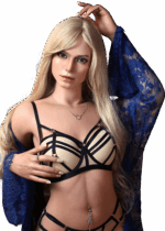 Sex doll realistica Elena 165 cm con curve femminili e aspetto naturale, bambola in silicone con dettagli curati e look realistico.